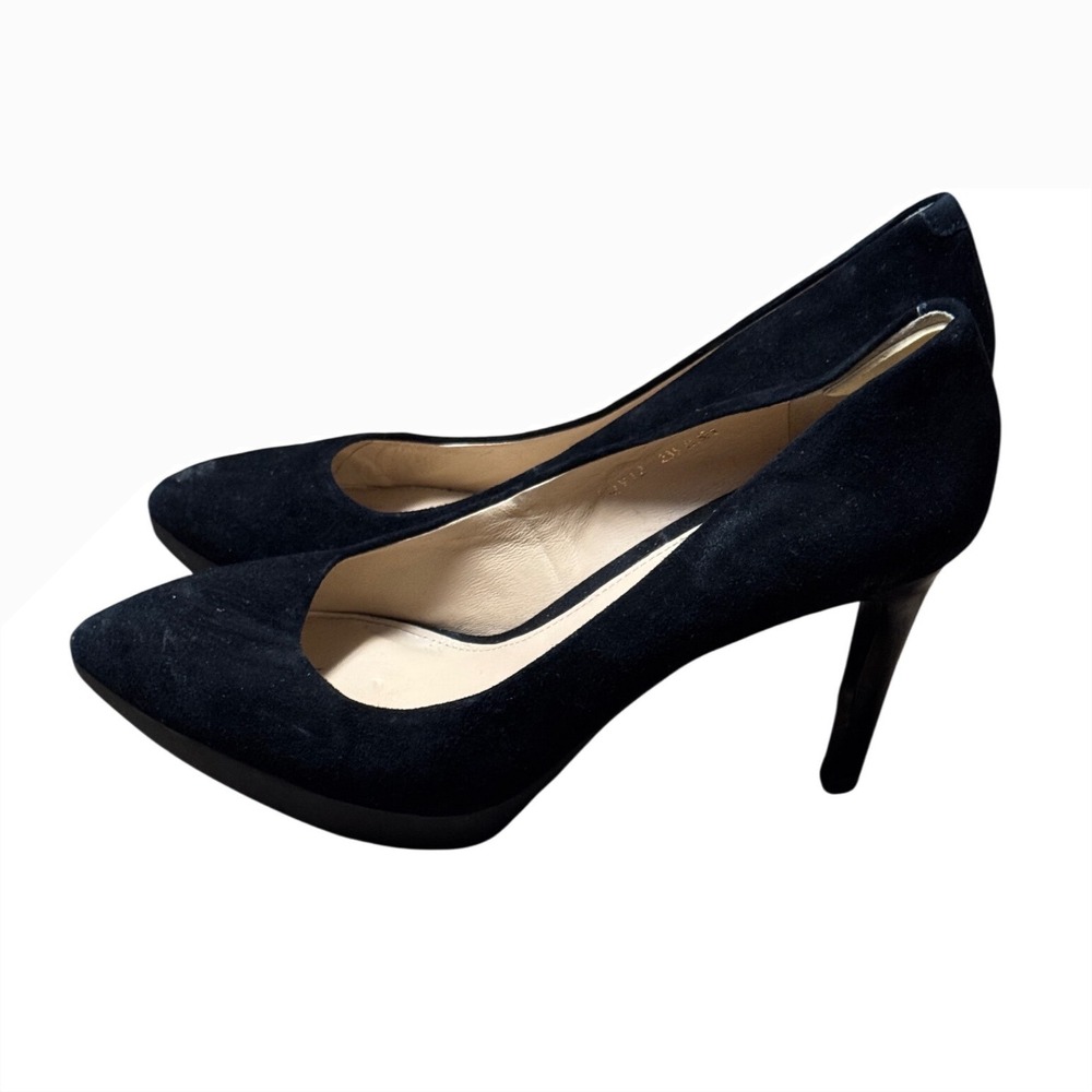 Staccato Womens Black Suede Pointed Toe Platform Stiletto Pumps Heels Size 7